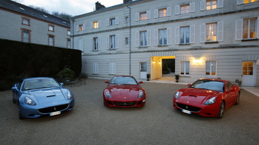 Ferrari 599 GTB Fiorano rouge et Ferrari California.