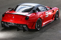 Ferrari 599XX rouge 3/4 arrière droit 2