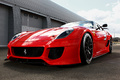 Ferrari 599XX rouge 3/4 avant gauche