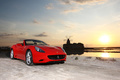 Ferrari California rouge 3/4 avant droit