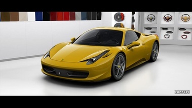 Ferrari Config. 458 Italia 3/4 Giallo Modena