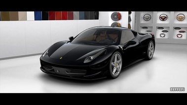 Ferrari Config. 458 Italia 3/4 Nero