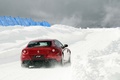 Ferrari FF rouge 3/4 arrière droit filé