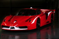 Ferrari FXX Pacchetto Evoluzione rouge 3/4 avant gauche