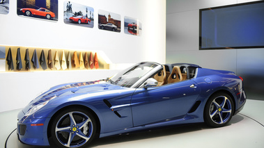 Ferrari SuperAmerica 45 bleu profil