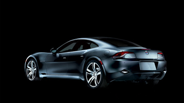 Fisker Karma - gris foncé - 3/4 arrière gauche