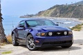 Ford Mustang GT bleu 3/4 avant droit 5