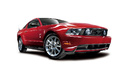 Ford Mustang GT rouge 3/4 avant droit
