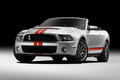 Shelby GT500 Cabriolet gris 3/4 avant gauche