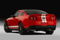 Shelby GT500 rouge 3/4 arrière gauche