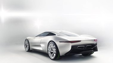 Jaguar C-X75 gris 3/4 arrière gauche 2