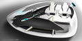 Jaguar C-X75 gris habitacle dessin 5