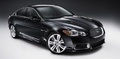 Jaguar XFR noire 3/4 avant G