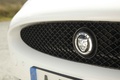 Jaguar XKR blanc logo calandre