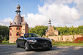 Jaguar XKR Cabriolet noir 3/4 avant droit 