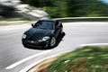 Jaguar XKR noir 3/4 avant gauche drift