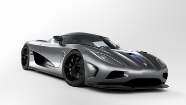 Koenigsegg Agera - grise - 3/4 avant droit