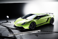 Gallardo LP 570-4 Superleggera - verte - 3/4 avant gauche