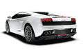 Lamborghini Gallardo LP560-4 blanc 3/4 arrière gauche