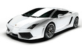 Lamborghini Gallardo LP560-4 blanc 3/4 avant gauche