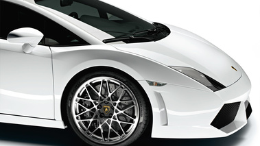 Lamborghini Gallardo LP560-4 blanc profil coupé