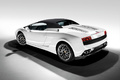 Lamborghini Gallardo LP560-4 Spyder blanc 3/4 arrière gauche fermée