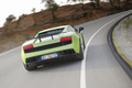 Lamborghini Gallardo LP570-4 Superleggera vert 3/4 arrière droit travelling penché