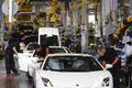 Lamborghini ligne d'assemblage Gallardo usine Sant'Agata debout