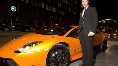 Lamborghini Murcielago & James Blunt - lancement calendrier Pirelli