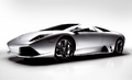 Lamborghini Murcielago LP 640 Blanche  3/4 AV Gauche 