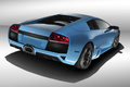 Lamborghini Murcielago LP640 Ad Personam bleu 3/4 arrière droit penché