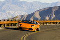 Lamborghini Murcielago LP640 Roadster orange 3/4 avant gauche filé penché