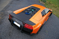 Lamborghini Murcielago LP670-4 SV orange 3/4 arrière droit vue de haut