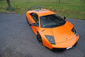 Lamborghini Murcielago LP670-4 SV orange 3/4 avant droit vue de haut