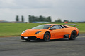 Lamborghini Murcielago LP670-4 SV orange 3/4 avant gauche filé 2