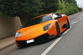 Lamborghini Murcielago LP670-4 SV orange 3/4 avant gauche penché travelling 3