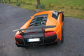 Lamborghini Murcielago LP670-4 SV orange face arrière vue de haut