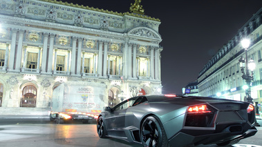 Lamborghini Reventon coupé vue 3/4 arrière gauche.