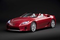 Lexus LF-A Roadster rouge 3/4 avant gauche