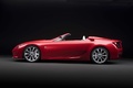 Lexus LF-A Roadster rouge profil