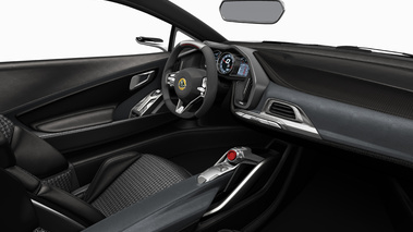 Lotus Esprit - noire - intérieur