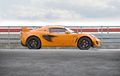 Lotus Exige Cup 260 MY 2010 - orange - sur piste, profil droit