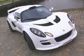 Lotus Exige S blanche vue face avant.