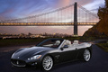 Maserati GranCabrio anthracite 3/4 avant.