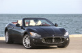 Maserati GranCabrio noir 3/4 avant droit