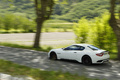 Maserati GranTurismo S MC Sportline - blanche - 3/4 arrière gauche, filé