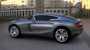 Maserati Kuba Concept - gris - 3/4 arrière droit