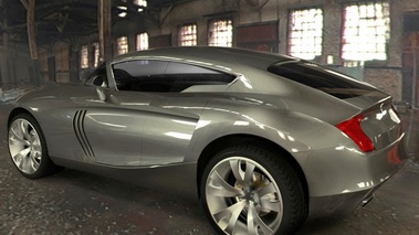 Maserati Kuba Concept - gris - 3/4 arrière gauche