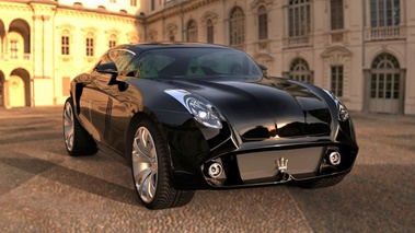 Maserati Kuba Concept - noir - 3/4 avant droit