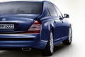 Maybach 62S bleu 3/4 arrière droit coupé